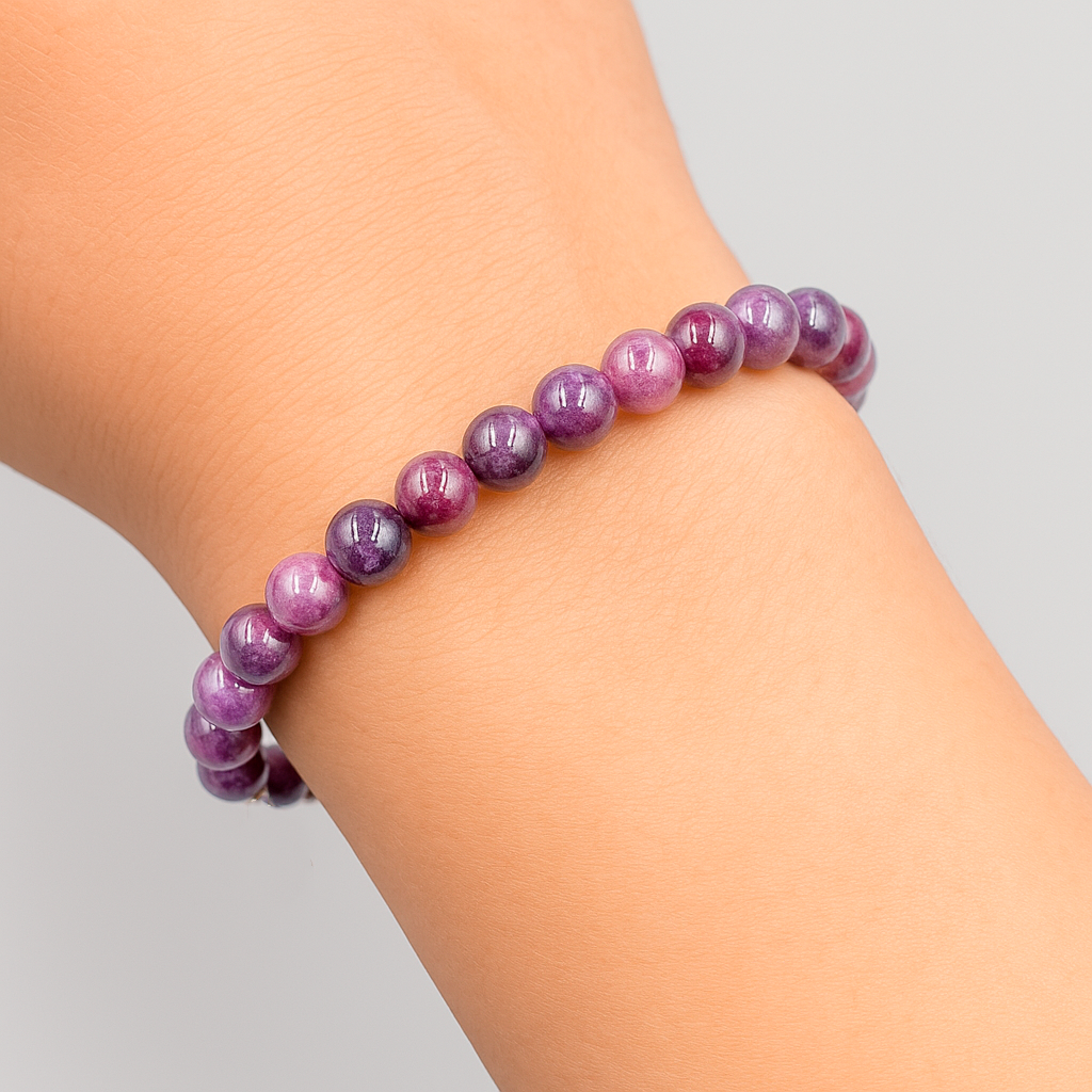 Лепідоліт Ø6 браслет, 0345ТЛ, фото 1