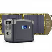 Комплект зарядна станція Altek CP 2500+ панель розкладна 120W ALT-120 мілітарі (2117047)