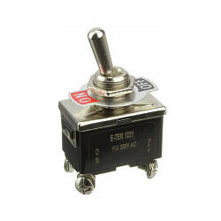Перемикач, тумблер, вимикач живлення E-TEN 1221 250В 15А ON-OFF