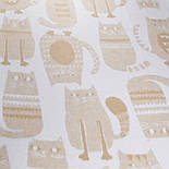 Дитяча ковдра 100х140см в ліжечко з бавовни Ярослав Котики 07/7 бежевий, фото 2