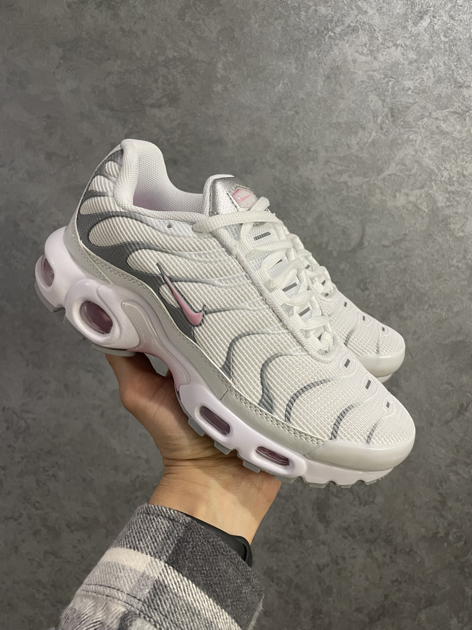 Nike Air Max Plus TN White/Pink, фото 1