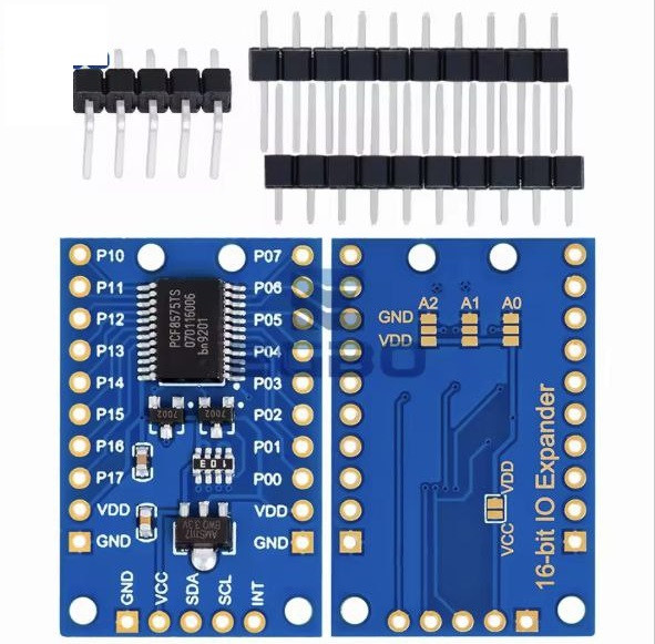 Модуль розширення введення-виведення I²C PCF8575 16-канальний для Arduino, фото 1