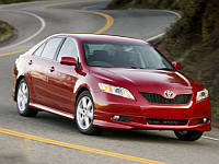 Спідниця передня на Toyota Camry XV40 2006-2011 Накладка на передній бампер Тойота Камрі Кемрі 40