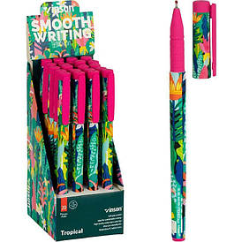 Ручка олійна VINSON Tropical синя A25