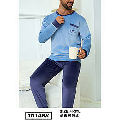 Чоловіча велюрова піжама Розміри: M,L,XL,2XL,3XL (49437)