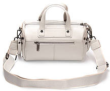 Сумка клатч жіноча шкіряна на одну змійку блискавку відділ маленька сіра на плече модна з кишенею Alex Rai 39049, фото 4