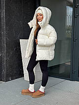 Жіночий пуховик Рей з лебединим пухом розміри XS–L, фото 2