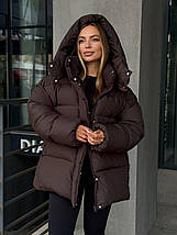Жіночий пуховик Рей з лебединим пухом розміри XS–L, фото 3