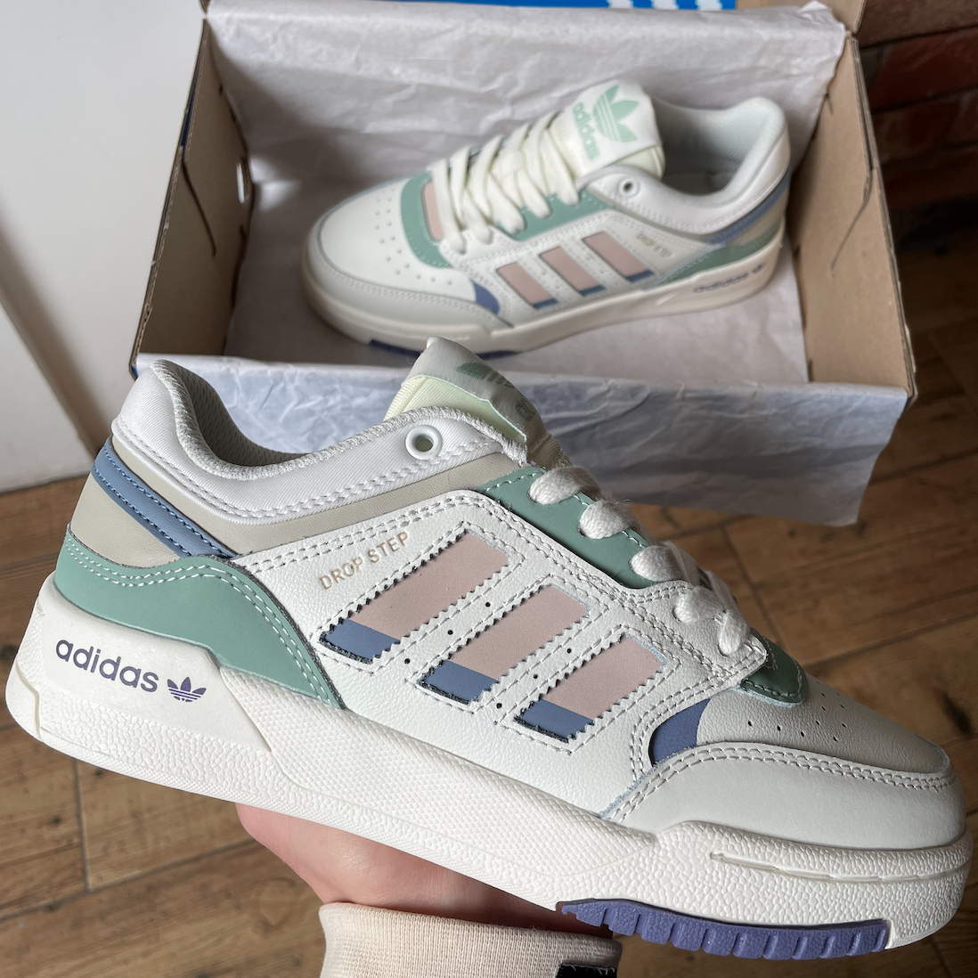 Adidas Drop Step Beige Grey Green 39, фото 1