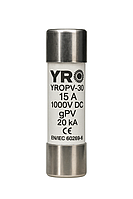 Плавкий запобіжник для сонячних панелей YRO YROPV-30 15A 1000V DC