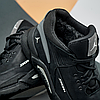 Зимові чоловічі шкіряні черевики, кросівки чорні утеплені з натуральної шкіри на хутрі на зиму для чоловіків, розмір 40-45, фото 7