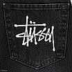 Чоловічі широкі джинси Stussy чорні, вільна посадка, Y2K вуличний стиль, фото 4