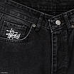 Чоловічі широкі джинси Stussy чорні, вільна посадка, Y2K вуличний стиль, фото 7