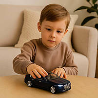 Іграшкова машина BMW i7 Автопром 1:24 — металева модель 22 см, темно-синя, світло, звук, відкриваються двері, арт. 68283A(B)-1, фото 8