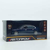 Іграшкова машина BMW i7 Автопром 1:24 — металева модель 22 см, темно-синя, світло, звук, відкриваються двері, арт. 68283A(B)-1, фото 9