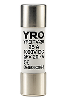 Плавкий запобіжник для сонячних панелей YRO YROPV-30 25A 1000V DC
