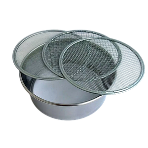 Сито металеве для бонсай Honmamon / Хонмамон 21х6 см, три розміра просіювання 1/3/5 мм (Японія)