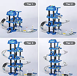 Дитячий Трек-парковка “Поліція”, 5 поверхів, автоматичний підіймач, підсвічування, звукові ефекти, металопластикові машинки, фото 8
