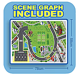 Дитячий Трек-парковка “Поліція”, 5 поверхів, автоматичний підіймач, підсвічування, звукові ефекти, металопластикові машинки, фото 7