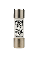 Плавкий запобіжник для сонячних панелей YRO YROPV-30 32A 1000V DC