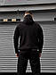 Чоловічий спортивний костюм на флісі зимовий турецька тринитка худі +штани чорний, фото 8