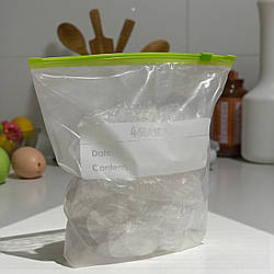 Пакет слайдер для заморожування із замком-бігунком 24х25х6 см 50 мкм для заморожування упаковка 25 штук