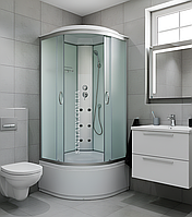 Гидромассажный бокс Ko&Po 470 100x100 см душевой бокс матовые стекла раздвижные душевая кабина с поддоном