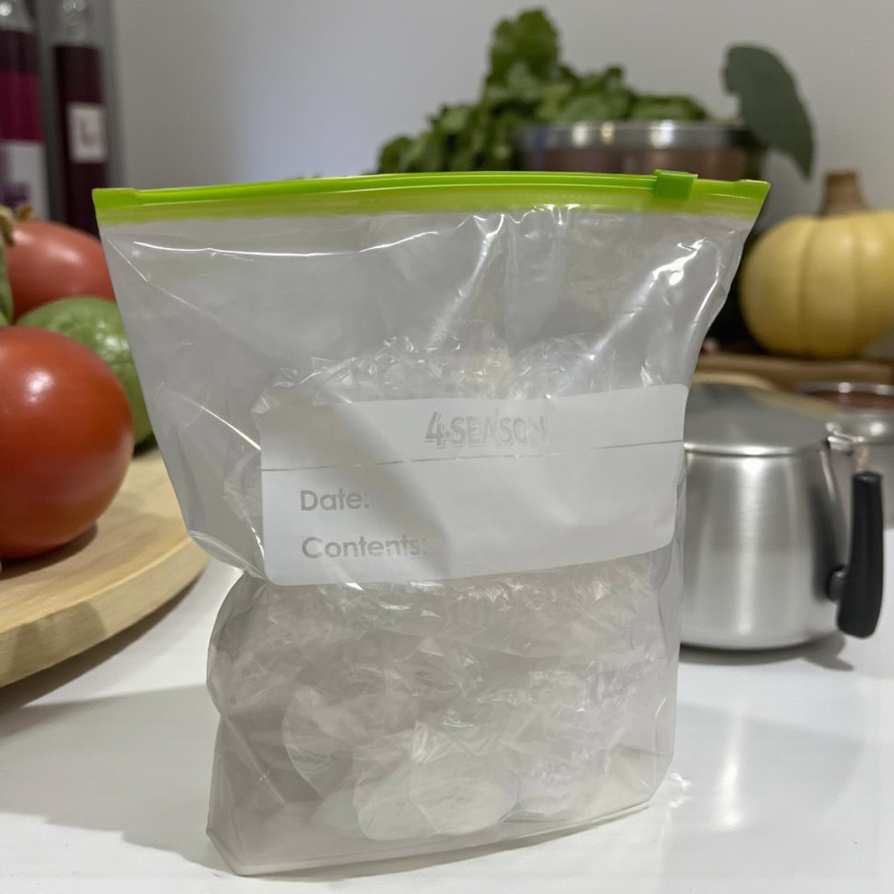 Пакет слайдер для заморожування із замком-бігунком 24х25х6 см 50 мкм для заморожування упаковка 25 штук, фото 1