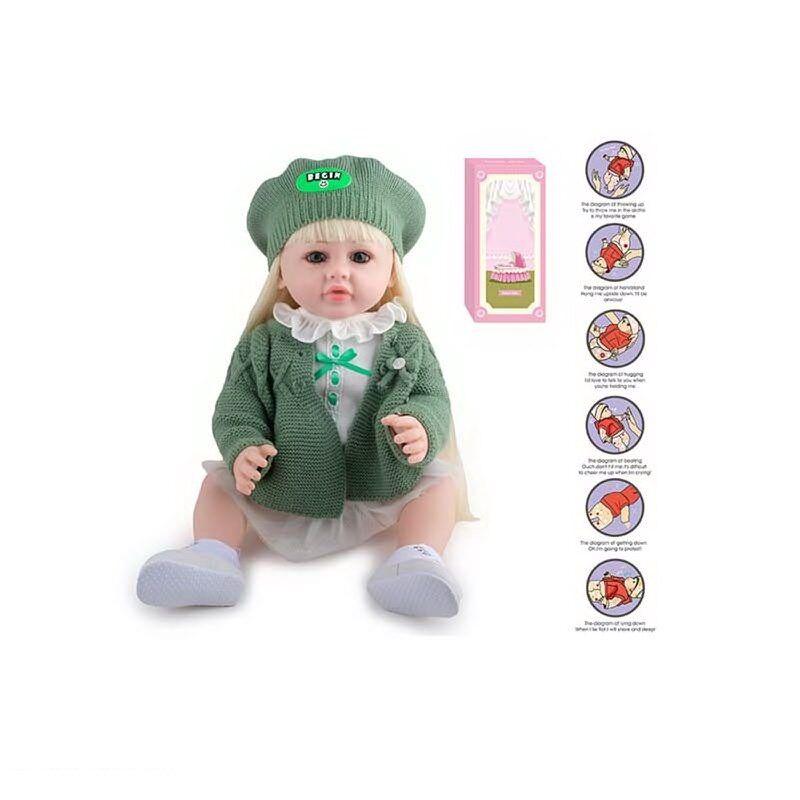 Лялька AFD 8866-56 S висота 52 см, функціональна, гумова, звуки, прошите волосся, аксесуари, фото 1