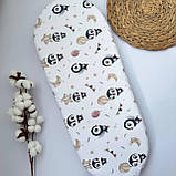 Простирадло непромокаюче для дитячої коляски на резинці (фланель/байка + мембрана), фото 7