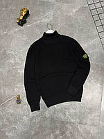 Теплый гольф stone island Кофта stone island черная Брендовая кофта stone island в черном цвете Stone Island Свитер stone island M
