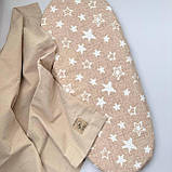 Простирадло непромокаюче для дитячої коляски на резинці (фланель/байка + мембрана), фото 2