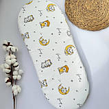 Простирадло непромокаюче для дитячої коляски на резинці (фланель/байка + мембрана), фото 8