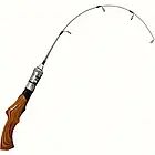 Набір- ЕЛІТ- Вудка 60см + котушка для риболовлі з льоду або човна., фото 2