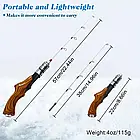 Набір- ЕЛІТ- Вудка 60см + котушка для риболовлі з льоду або човна., фото 4