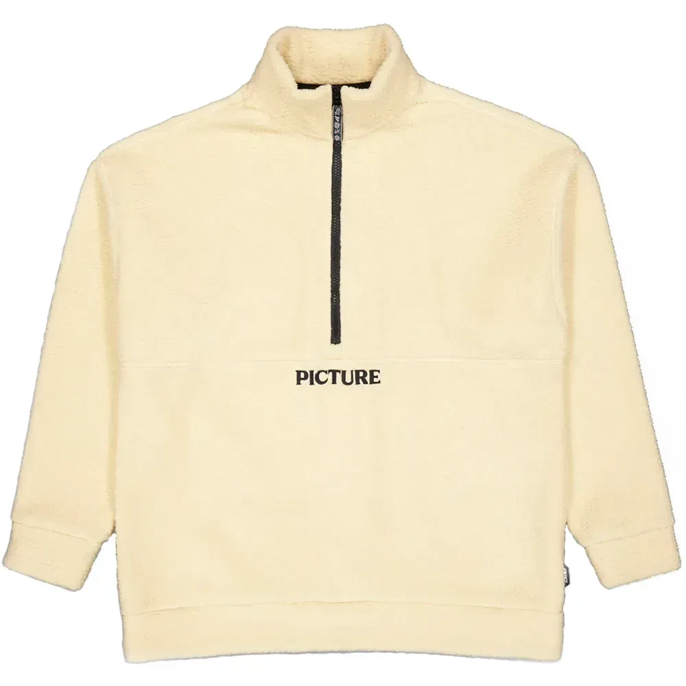 Picture Organic реглан флісовий Cylla 1/4 W wood ash L, фото 1