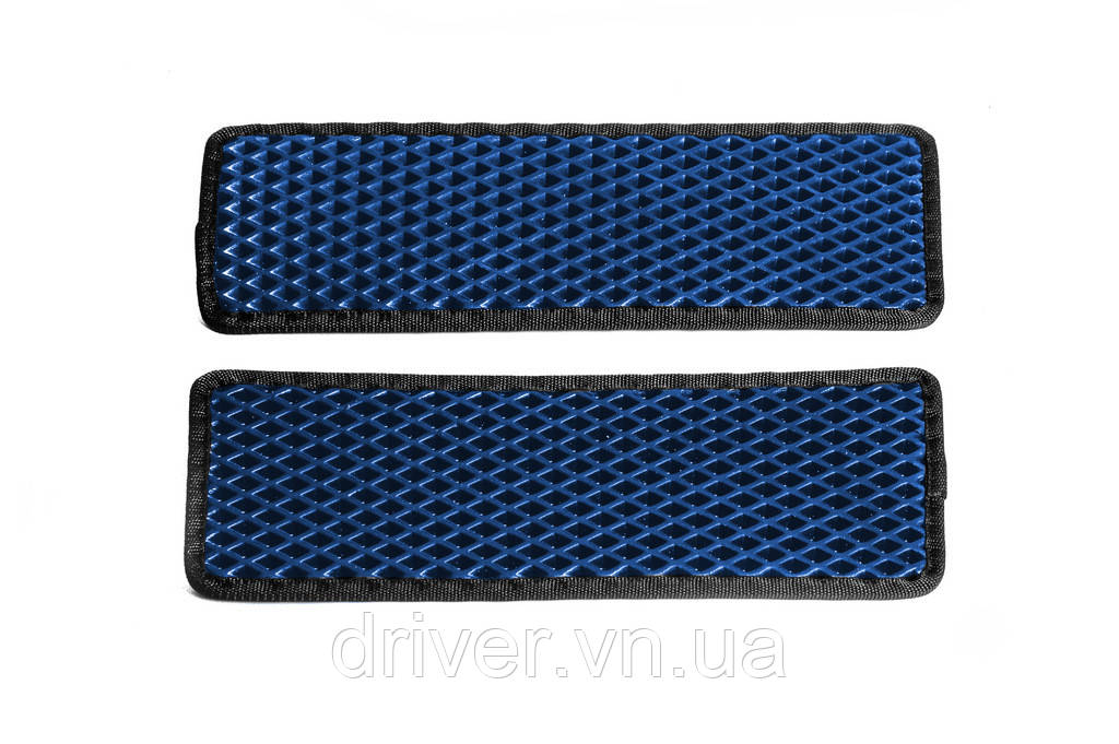 Коврики на пороги EVA (2 шт, Синие) для Nissan NV400 2010-2024 гг, фото 1