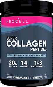 Гідролізовані колагенові пептиди NeoCell Super Collagen Peptides 280 г (14 порц.)