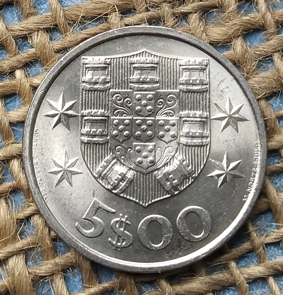 5 ескудо 1983 року. Португалiя, фото 1