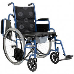 Інвалідний візок OSD-BST-45 з туалетом і відкидними підлокітниками — складаний