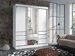 Шафа-купе з шухлядами Haiti 180, біла