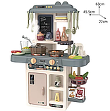 Ігрова кухня з паром та підсвіткою TK-61324 , 42 аксесуари, помпова подача води, звуки та світло, висота 63 см, фото 7