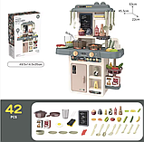 Ігрова кухня з паром та підсвіткою TK-61324 , 42 аксесуари, помпова подача води, звуки та світло, висота 63 см, фото 5