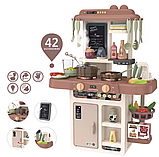 Ігрова кухня з паром та підсвіткою TK-61324 , 42 аксесуари, помпова подача води, звуки та світло, висота 63 см, фото 9