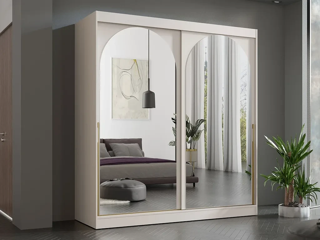 Шафа-купе Modin 200, кашемір / золотий, фото 1