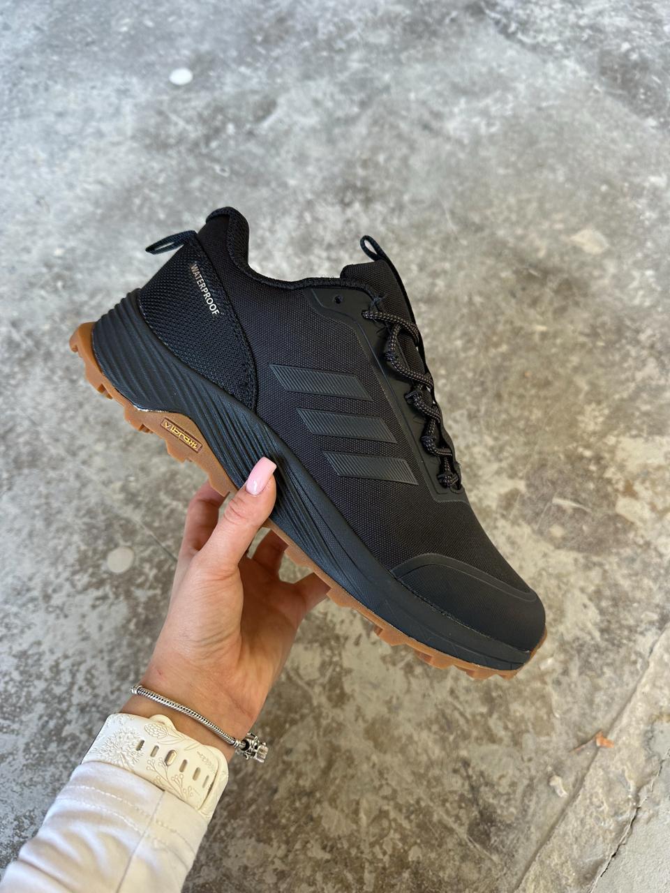 Кросівки зимові чоловічі чорні Adidas Terrex Gore-Tex Black Gum (22535), фото 1