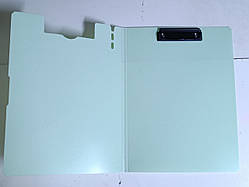 Папка планшет-книжка кліпборд A4/А3 з металевим затискачем / Салатова планшетка пластік / Розкладний кліпборд для документів