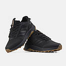 Кросівки зимові чоловічі чорні Adidas Terrex Gore-Tex Black Gum (22535), фото 6