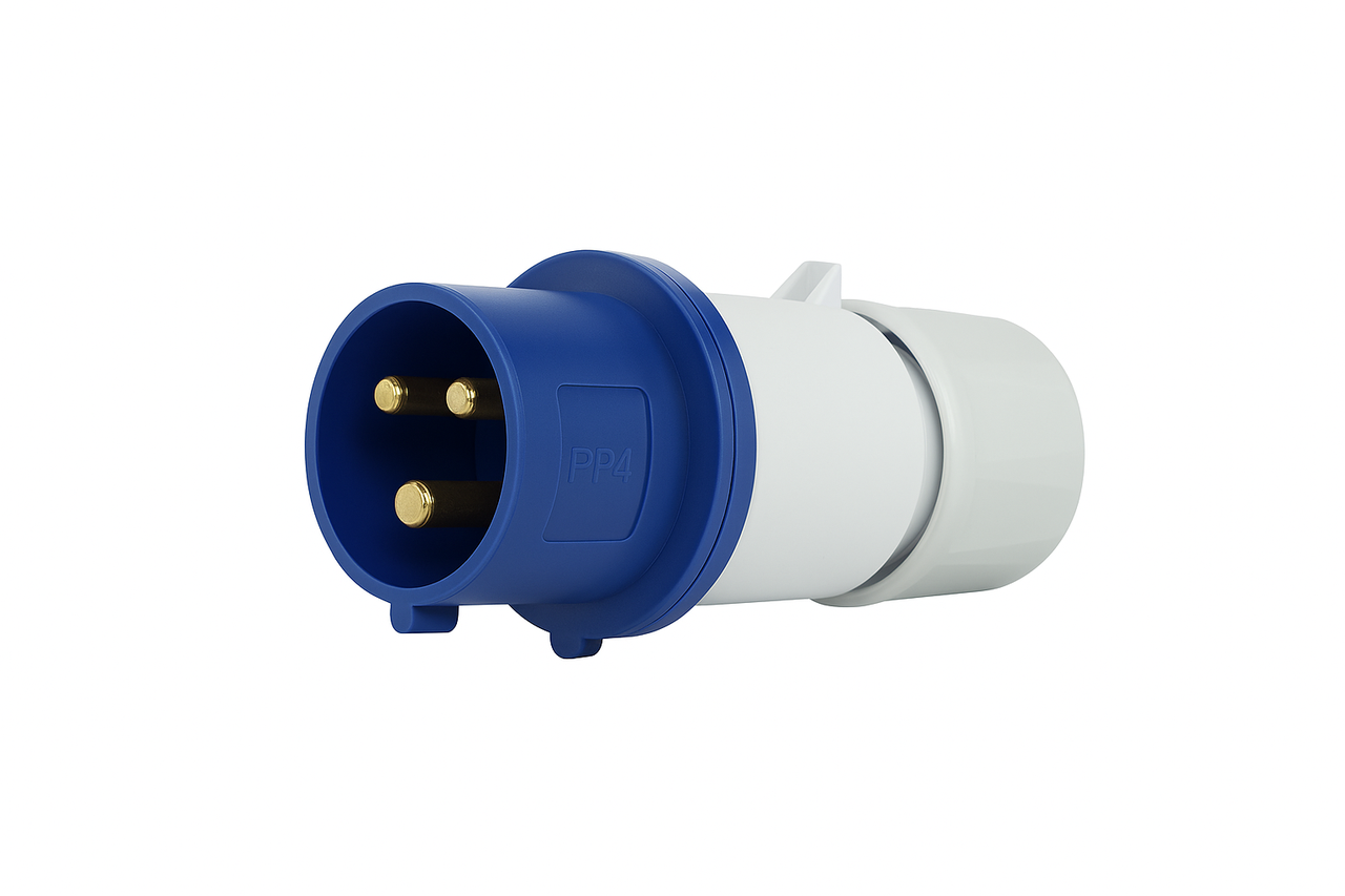 Промислова штекерна вилка 3-жильна 32А, фото 1