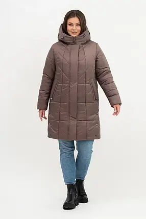 Жіноча зимова куртка великих розмірів Li-8-1 р-ри 50-62, фото 1